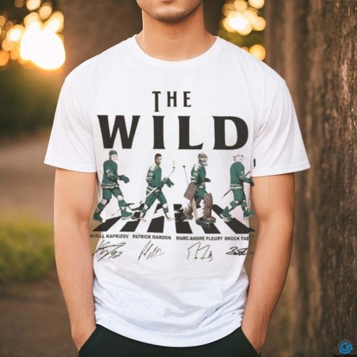 Wild Walking Abbey Road Signatures Ice Hockey Shirt