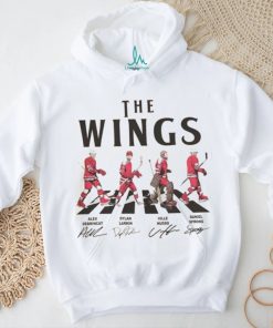 Wings Walking Abbey Road Signatures Ice Hockey Shirt