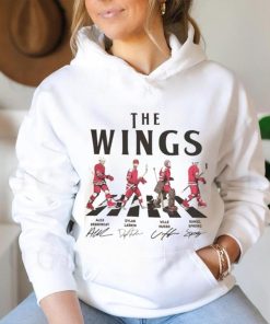 Wings Walking Abbey Road Signatures Ice Hockey Shirt