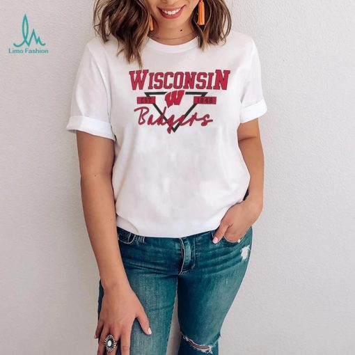 Wisconsin Badgers Fanatics Branded Women’s Triangle Origin T Shirt