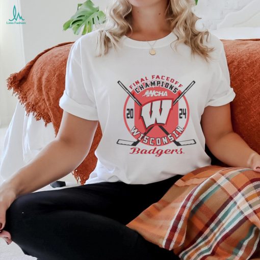 Wisconsin Women’s Hockey 2024 WCHA Final Faceoff Champions Shirt