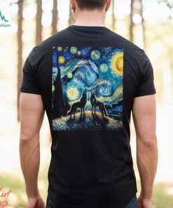 Wolves Howling At The Starry Moon T Shirt