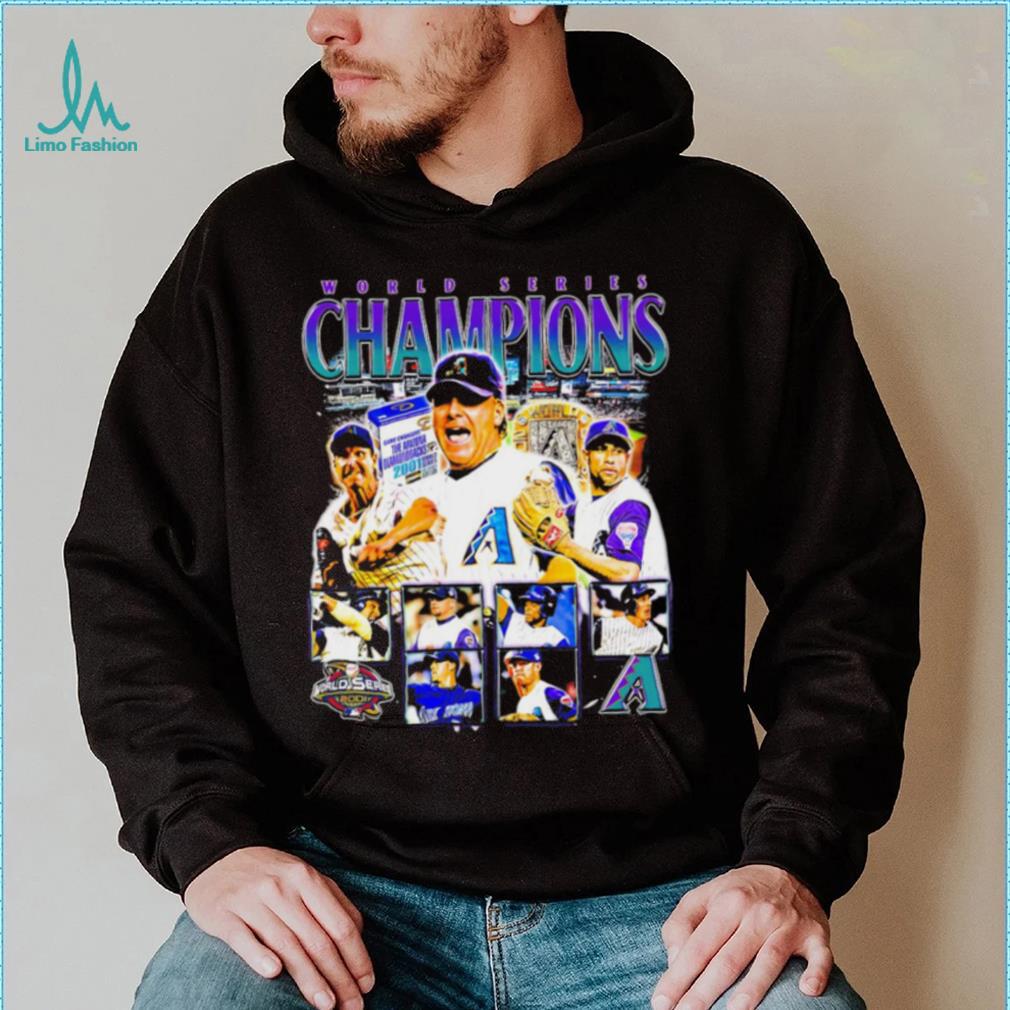 World series Champions 2001 Arizona Diamondbacks baseball famous players portrait shirt World series Champions 2001 Arizona Diamondbacks baseball famous players portrait shirt