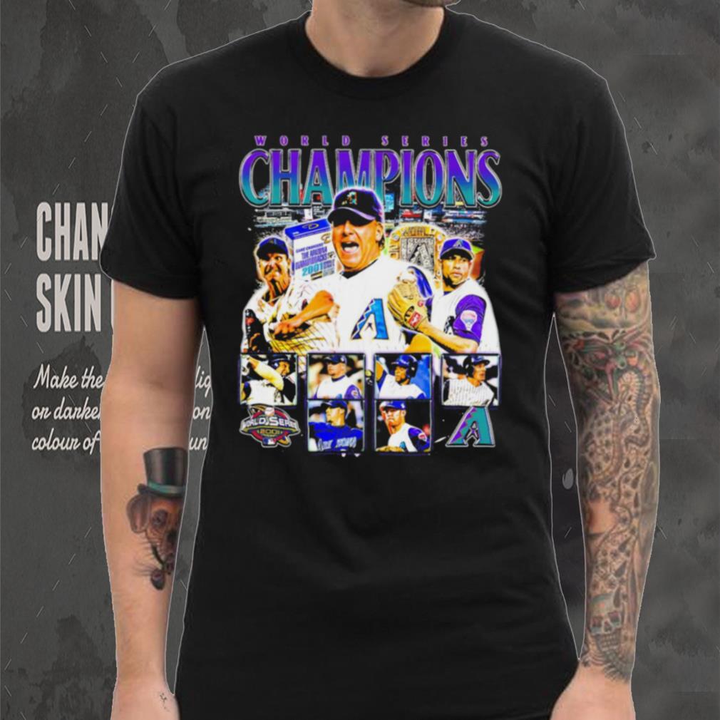World series Champions 2001 Arizona Diamondbacks baseball famous players portrait shirt World series Champions 2001 Arizona Diamondbacks baseball famous players portrait shirt