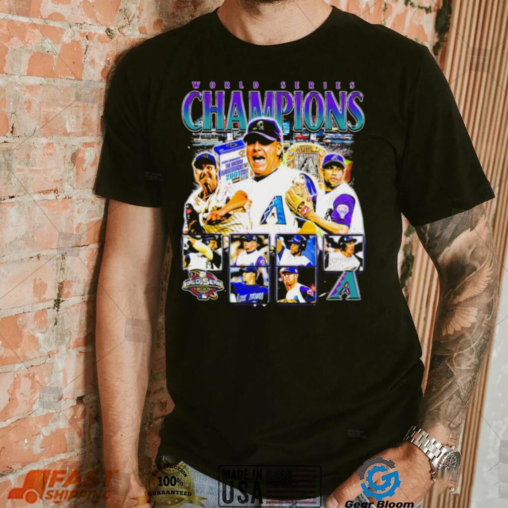 World series Champions 2001 Arizona Diamondbacks baseball famous players portrait shirt World series Champions 2001 Arizona Diamondbacks baseball famous players portrait shirt