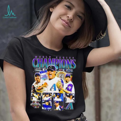 World series Champions 2001 Arizona Diamondbacks baseball famous players portrait shirt