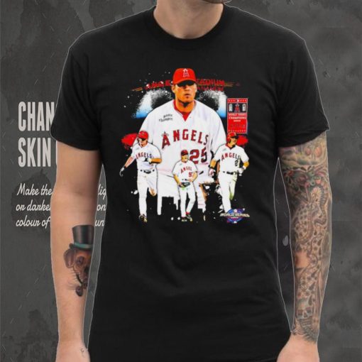 World series Champions 2002 Los Angeles Angels baseball famous players shirt