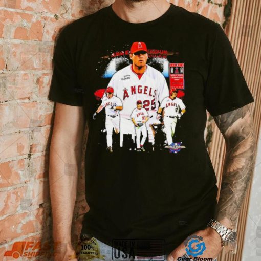World series Champions 2002 Los Angeles Angels baseball famous players shirt