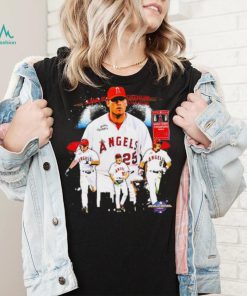 World series Champions 2002 Los Angeles Angels baseball famous players shirt