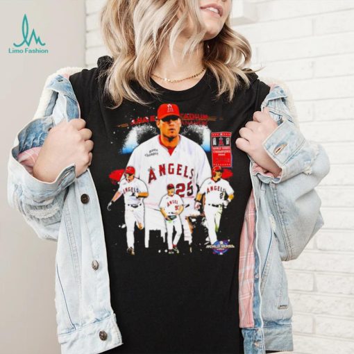 World series Champions 2002 Los Angeles Angels baseball famous players shirt