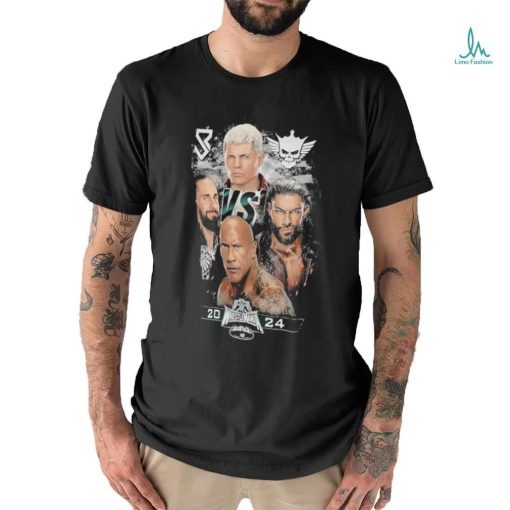 Wrestlemania 40 seth freakin rollins & cody rhodes vs. the rock & roman reigns shirt