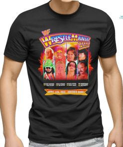 Wrestlemania VIII Randy Savage vs Ric Flair Hulk Hogan vs Sid Justice shirt