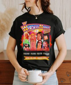 Wrestlemania VIII Randy Savage vs Ric Flair Hulk Hogan vs Sid Justice shirt