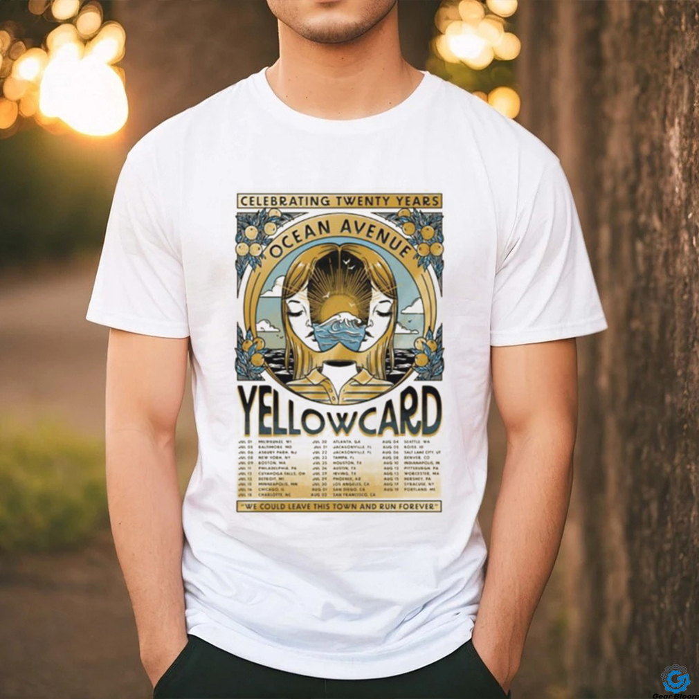 Yellowcard Ocean Avenue July August 2024 Shirt Yellowcard Ocean Avenue July August 2024 Shirt