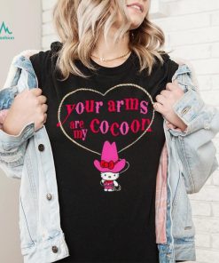 Your Arms Are My Cocoon Hello Kitty Ringer shirt, hoodie, sweater, long sleeve and tank top Your Arms Are My Cocoon Hello Kitty Ringer shirt