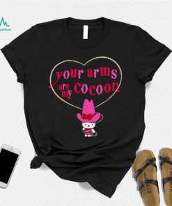 Your Arms Are My Cocoon Hello Kitty Ringer shirt, hoodie, sweater, long sleeve and tank top Your Arms Are My Cocoon Hello Kitty Ringer shirt
