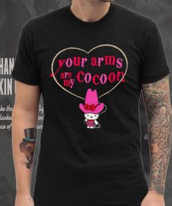 Your Arms Are My Cocoon Hello Kitty Ringer shirt, hoodie, sweater, long sleeve and tank top Your Arms Are My Cocoon Hello Kitty Ringer shirt