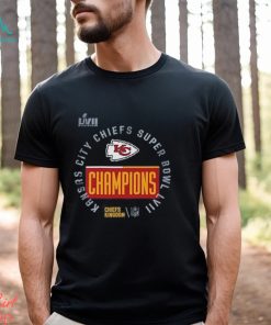 Youth Charcoal Kansas City Chiefs Super Bowl LVII Champions Trophy T Shirt