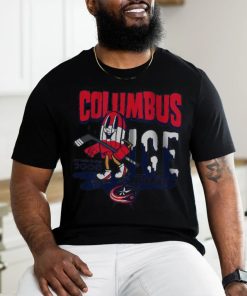 Youth Columbus Blue Jackets Mitchell & Ness Gray Popsicle T Shirt
