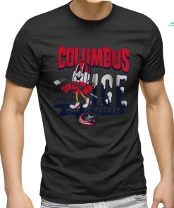 Youth Columbus Blue Jackets Mitchell & Ness Gray Popsicle T Shirt