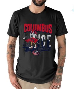 Youth Columbus Blue Jackets Mitchell & Ness Gray Popsicle T Shirt