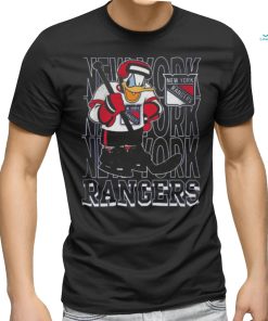 Youth New York Rangers Blue Disney Donald Duck Three Peat 2024 T Shirt