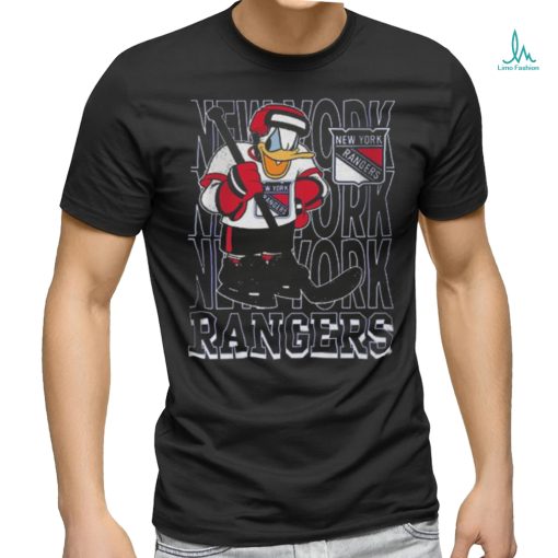 Youth New York Rangers Blue Disney Donald Duck Three Peat 2024 T Shirt