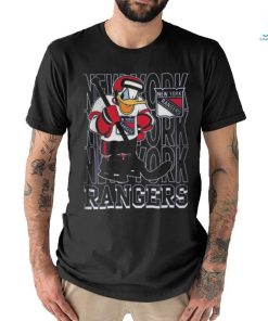 Youth New York Rangers Blue Disney Donald Duck Three Peat 2024 T Shirt
