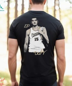 Zach Edey Purdue Boilermakers basketball signature potrait shirt