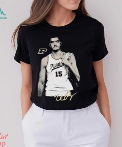 Zach Edey Purdue Boilermakers basketball signature potrait shirt