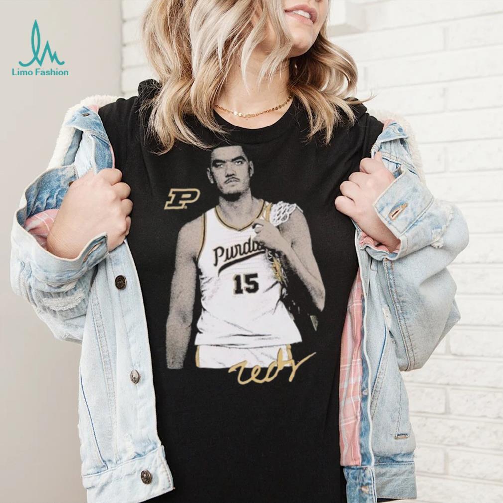 Zach Edey signature portrait shirt Zach Edey signature portrait shirt