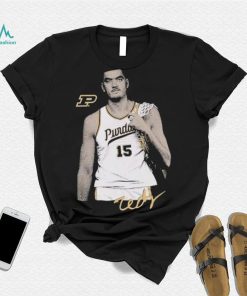 Zach Edey signature portrait shirt