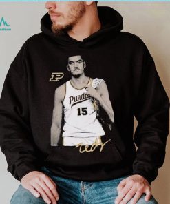Zach Edey signature portrait shirt