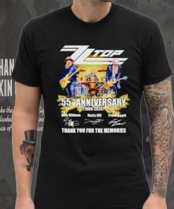 Zz Top 55th anniversary 1969 2024 thank you for the memories shirt