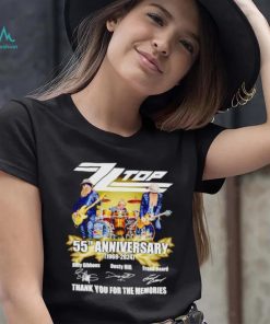 Zz Top 55th anniversary 1969 2024 thank you for the memories shirt, hoodie, sweater, long sleeve and tank top Zz Top 55th anniversary 1969 2024 thank you for the memories shirt