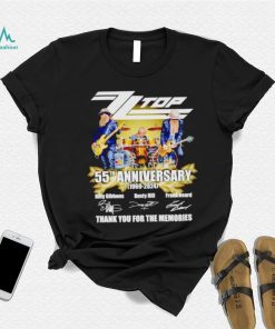 Zz Top 55th anniversary 1969 2024 thank you for the memories shirt, hoodie, sweater, long sleeve and tank top Zz Top 55th anniversary 1969 2024 thank you for the memories shirt