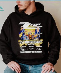 Zz Top 55th anniversary 1969 2024 thank you for the memories shirt, hoodie, sweater, long sleeve and tank top Zz Top 55th anniversary 1969 2024 thank you for the memories shirt