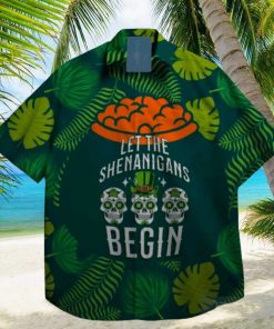 begin lucky leprechaun st patrick day hawaiian shirt