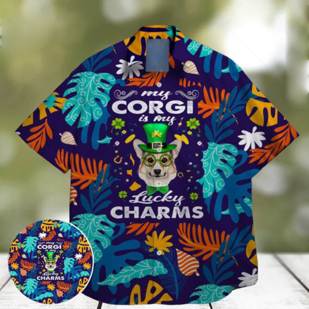 corgi are lucky charm green shamrock bigfoot st paddys vibes on st patrick day hawaiian shirt limited edition corgi are lucky charm green shamrock bigfoot st paddys vibes on st patrick day hawaiian shirt limited edition