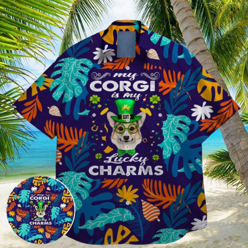 corgi are lucky charm green shamrock bigfoot st paddys vibes on st patrick day hawaiian shirt limited edition corgi are lucky charm green shamrock bigfoot st paddys vibes on st patrick day hawaiian shirt limited edition