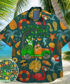 corgi green shamrock bigfoot st paddys vibes on st patrick day hawaiian shirt