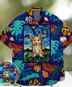 corgi star night famous on st patrick day hawaiian shirt