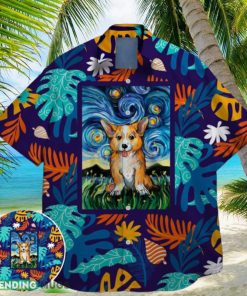 corgi star night famous on st patrick day hawaiian shirt