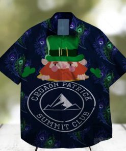 croach patrick summit club and shamrock at st patrick day hawaiian shirt