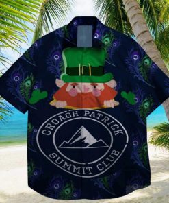 croach patrick summit club and shamrock at st patrick day hawaiian shirt