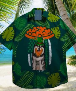 dog lucky shamrock leprechaun st patrick day hawaiian shirt