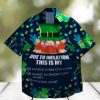 dogs and shamrock at st patrick day hawaiian shirt