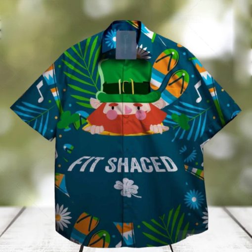 fit shaced and shamrocks st patrick day hawaiian shirt