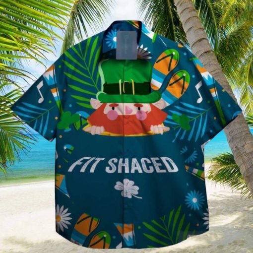 fit shaced and shamrocks st patrick day hawaiian shirt