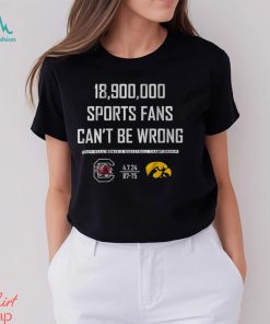 18,900,000 sports fans can’t be wrong shirt